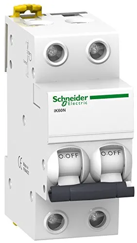Schneider Electric A9K17225 Thermoschutzschalter, Ik60N, 2P, 25 A, Kurve C