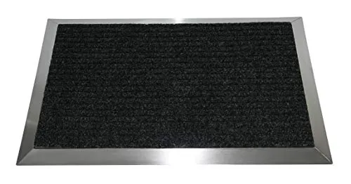 Produktbild Szagato Edelstahlrahmen mit Polypropylen-Fußmatte 110x60 cm (Marke (Schmutzfangmatte, Fußabtreter, Schmutzmatte)