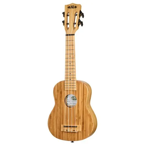 Kala Bamboo Series Ukulele S Satin - Soprano Ukulele - Ukulele aus solidem Bambus mit seidenmattem Finish und hervorragendem Klang; ideal für Einsteiger und Musikliebhaber.
