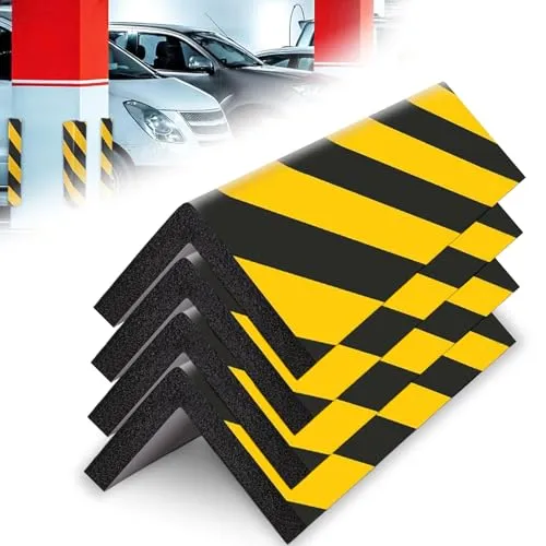 Stück Kantenschutz Garage, Garagen Wandschutz Garagenwand Türkantenschutz Selbstklebend Eckschutzprofil Türkantenschoner für Parkplätze Garagen Wandkante Ecke 4