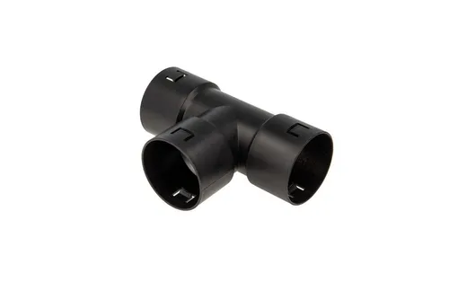 Tecuro T-stück Allseitig Dn 65 Für Drainagerohr in schwarz von Tecuro