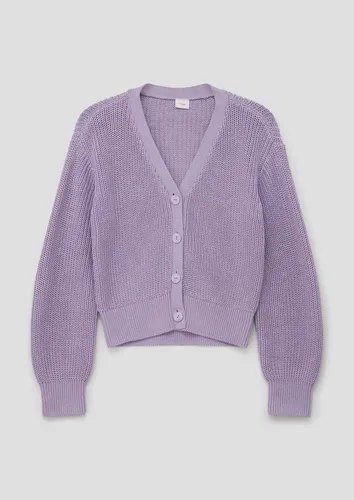s.Oliver Cardigan Strickjacke Strickjacke mit V-Ausschnitt