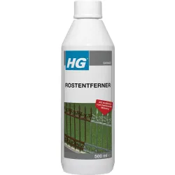 HG International B.V. HG® Rostentferner mit Rostschutzwirkung, langanhaltende Wirkung, Für die Werterhaltung verschiedener Metallobjekte mit zusätzlicher Schutzwirkung, 500 ml - Flasche 176050105
