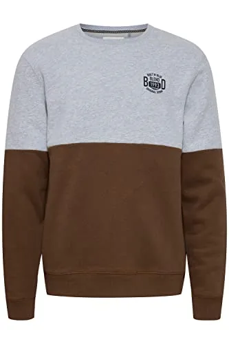 Blend Herren Sweatshirt Pullover Color Block Design, Größe XL, Stone Mix - Stylisches Sweatshirt für Herren im Color Block Design, aus hochwertiger Baumwolle für maximalen Tragekomfort. Ideal zum Relaxen oder als lässiges Alltagsoberteil.