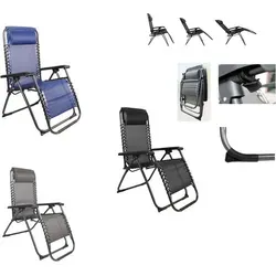 Mojawo Armlehnstuhl Comfort Relaxsessel – Klappbar & Verstellbar für Garten & Camping