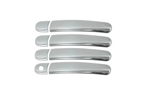 OMAC Zierleisten-Aufkleber Türgriff Blende für VW Golf 2003-2008 Edelstahl Silber 8tlg - Hochwertige Edelstahl-Zierleisten für VW Golf, die Ihrem Fahrzeug Stil verleihen und gleichzeitig die Originalteile vor Kratzern schützen. Einfache Installation ohne Bohren, langlebig und rostbeständig.