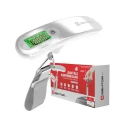 GENTOR Digitale Kofferwaage - Präzise Gepäckwaage für Reisen - Kofferwaagen: Praktische digitale Hängewaage mit LCD-Anzeige, ideal für Reisende, um Gepäckgewicht zu überprüfen und Überraschungen am Flughafen zu vermeiden.