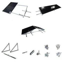 Balkonkraftwerk Halterung Aufständerung Komplettset für 8 Panele - Solar- & PV-Montagesysteme mit verstellbarem Neigungswinkel von 10-40° für optimalen Ertrag, robust und witterungsbeständig, ideal für Flachdächer und Bodenmontage.