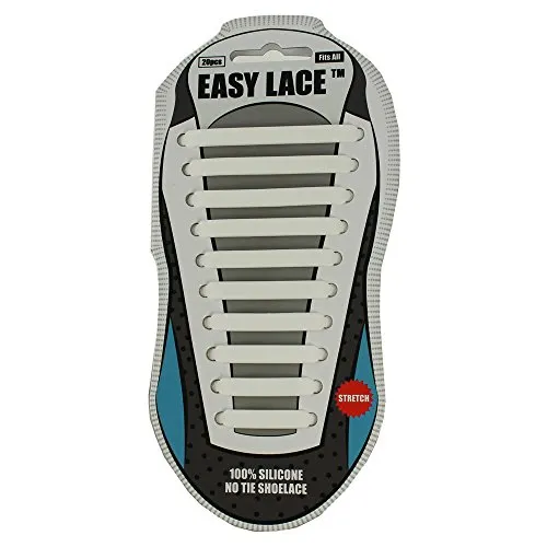 Easy laces Schnürsenkel Silicone, EAS210W, Weiß (White 210), One Size
