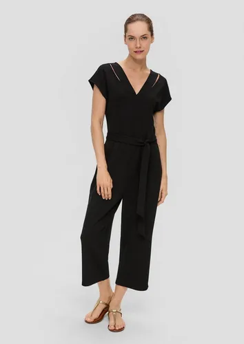s.Oliver Jumpsuit Overall Jumpsuit aus Interlock-Jersey mit Elastikbund