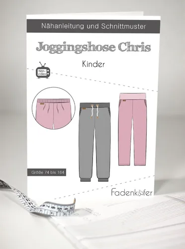 Schnittmuster Fadenkäfer Jogginghose Chris Kinder