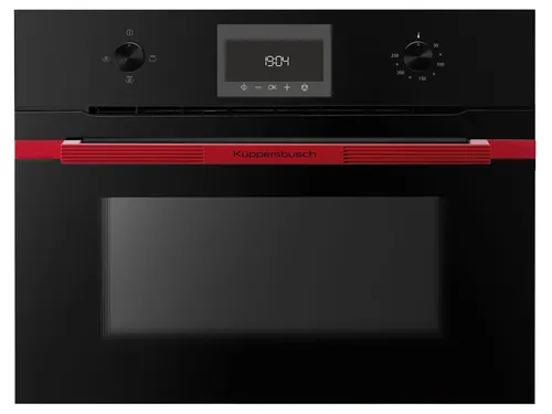 Küppersbusch CM 6330.0 SE8 K-Series. 3 Compact Einbau-Mikrowelle Schwarz/Hot Chili