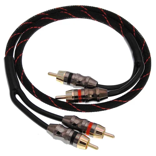 Dynavox Perfect Sound Audio Verbindungskabel [2x Cinch-Stecker - 2x Cinch-Stecker] 1.00m Schwarz, Rot