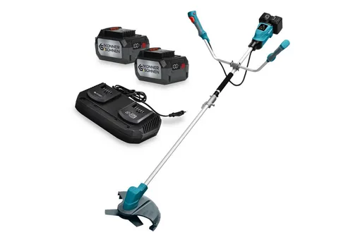 Könner & Söhnen Akku-Rasentrimmer KS BCT-40V + KS C35A-2 + KS 20V4-1 - Rasentrimmer & Motorsensen, leistungsstark und kabellos für müheloses Trimmen im Garten. Ideal für eine präzise Rasenpflege.