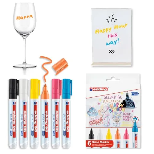 edding 95 Glasmarker in gelb von edding