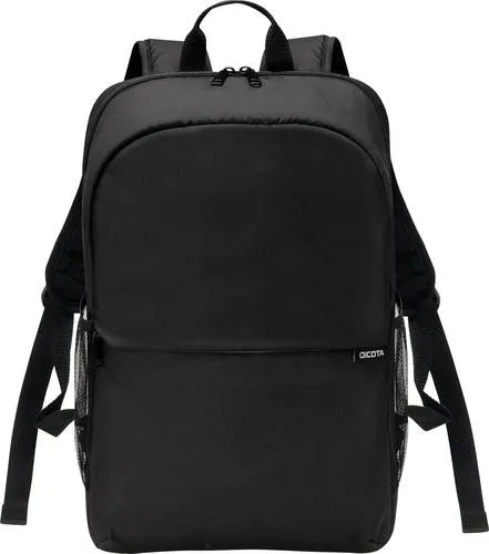 DICOTA Laptoprucksack ONE - 33,02cm bis 40,64cm, aus recyceltem PET, leicht und umweltfreundlich in Schwarz