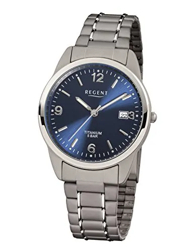 Regent Quarzuhr Regent F-433 - Elegante Herrenuhr aus Titan, leicht und langlebig, ideal für den täglichen Gebrauch.