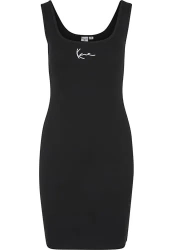 Karl Kani Damen KW-DS011-001-01 Small Signature Rib Dress Black, XS - Stylisches Kleid für vielseitige Anlässe, gefertigt aus leichtem, atmungsaktivem Material. Perfekt für Freizeit, Partys oder besondere Events. Lässt sich ideal mit Accessoires kombinieren.