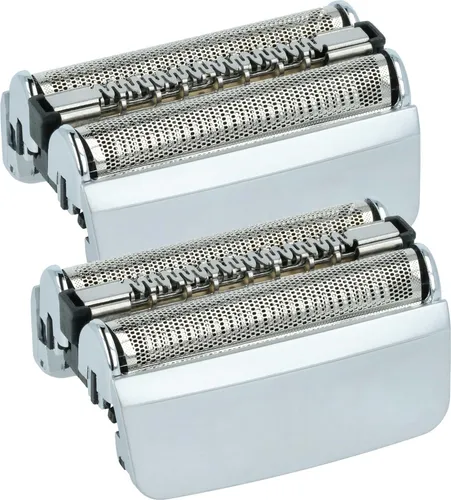 vhbw 2x Scherköpfe Ersatz für Braun 83M für Elektrorasierer, Silber