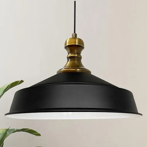 bamyum Asletl-Knob Hängelampe Industrial Vintage Ø41 cm in schwarz von Bamyum