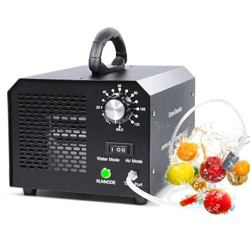 Ozongenerator, FELLAT 30,000 mg/h luftreiniger mit Wasser und Luft Modus, Geruchskiller bis zu 300㎡, Ozongerät Desodorierer mit Zeitschaltuhr für Haustiergerüche Küchengerüche Reinigen Obst Gemüse