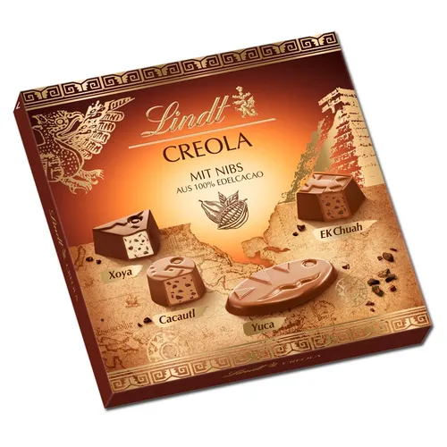 Lindt Creola Pralines 100g - Schokoladenbonbons & Pralinen, exquisite Pralinen mit feinem Schokoladengeschmack - ideal für besondere Anlässe oder als Geschenk.