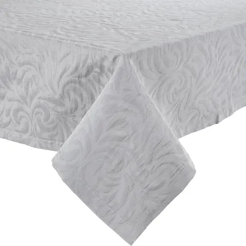 Erwin Müller Tischdecke Cadiz bügelfrei hellgrau Größe 140x200 cm