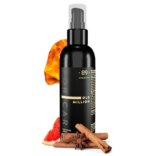 Aromatic •89• Auto Duftspray & Geruchskiller – Moschus, Zimt, Amber & Grapefruit Autoduft 100ml – Auto Parfum & Rauchgeruchsentferner, Auto Lufterfrischer Spray Innenraum, langanhaltend, gegen Gerüche
