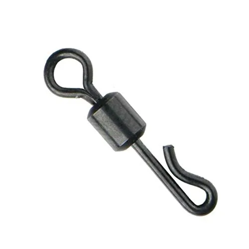 Mikado 10 x Quick Change Swivel Schwarze Wirbel Karpfenwirbel #8