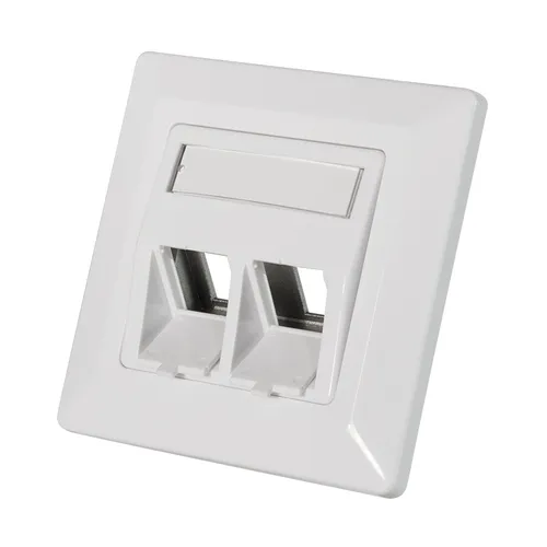 LogiLink NK4020, 2 x RJ-45, Weiß, 80 mm, 80 mm, 80 g von LogiLink
