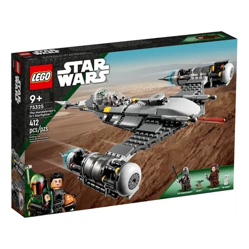 LEGO 75325 Der N-1 Starfighter des Mandalorianers - Bauen Sie den N-1 Starfighter mit 412 Teilen und 2 Minifiguren. Ideal für LEGO Star Wars Fans ab 9 Jahren. Kreatives Spielvergnügen garantiert!