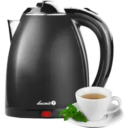 Elektrischer Wasserkocher 1.8L Thermos 1800W Abschaltautomatik Mit Sicherheitsleuchte - Schwarz