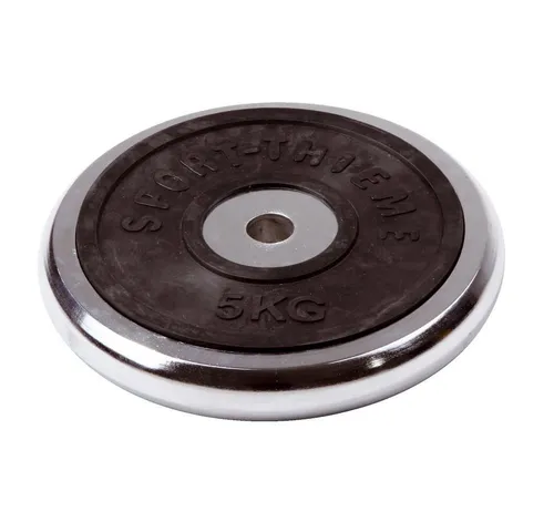 Sport-Thieme Hantelscheibe Hantelscheibe Chrom, Ideal für den Einsatz mit Kurz- und Langhantelstangen