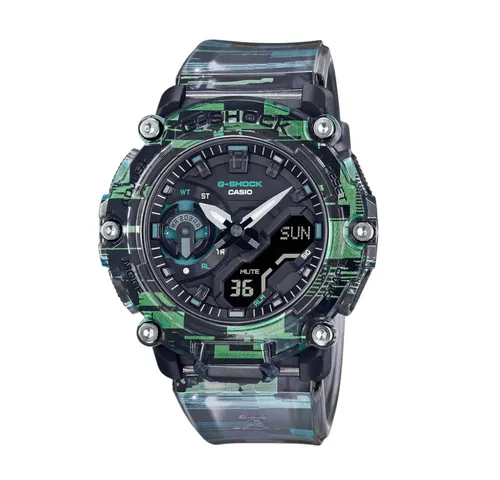 Casio Watch GA-2200NN-1AER - Armbanduhren für Herren, robuste Quarz-Uhr mit rundem Design und praktischer Tag-Datum-Anzeige.