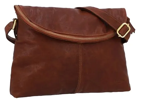 Gusti Handtasche Leder Gardenia - Elegante Umhängetasche für Damen - Umhängetasche aus hochwertigem Leder im Vintage-Stil, ideal für jeden Anlass. Bietet genügend Platz für Handy, Portmonee und mehr, perfekt für Stadtbummel oder Abendveranstaltungen.