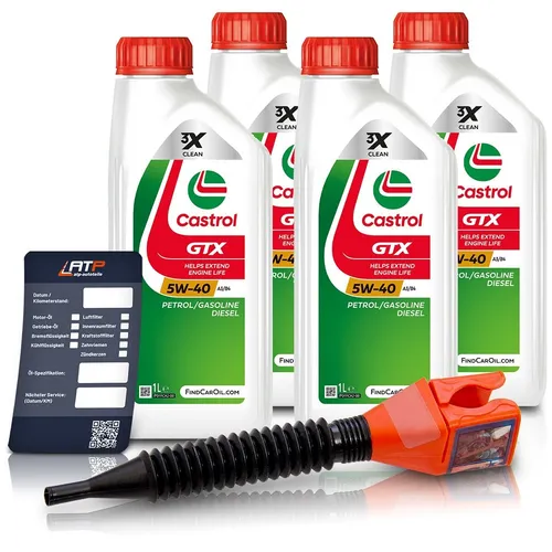 Castrol GTX 5W-40 A3/B4 Motoröl 4x1L