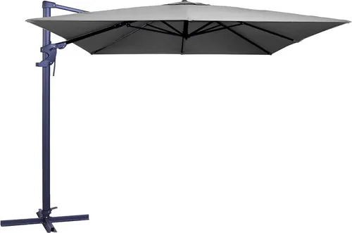 Madison MONACO FLEX Alu-Ampelschirm 300x300cm - Sonnenschirm mit neig- und drehbarem Design, wetterfest und ideal für jeden Außenbereich. Inkl. Kreuz-Schirmständer für optimalen Halt.