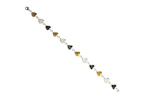 OSTSEE-SCHMUCK Armband Herz - Silberfarbenes 925 Sterlingsilber - Elegantes Armschmuck aus 925 Sterlingsilber mit Herzdesign, perfekt für besondere Anlässe. Inkl. Etui und Karabinerverschluss für sicheren Halt.