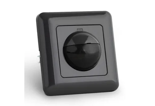 SEBSON Bewegungsmelder Innen Unterputz - 10m Reichweite, programmierbar - Praktischer SEBSON Bewegungsmelder für die Wandmontage, Einbaumaße 60x49x32mm. Mit 10m Reichweite und einem 190° Erfassungswinkel für optimale Anpassung an Ihre Bedürfnisse.