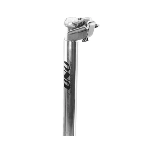 Fahrrad Sattelstütze Aluminium 300mm, lang, 25,4mm in silber von Uno Kalloy