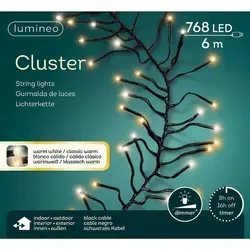 Lumineo Lichterkette Cluster 768 LED 7 m