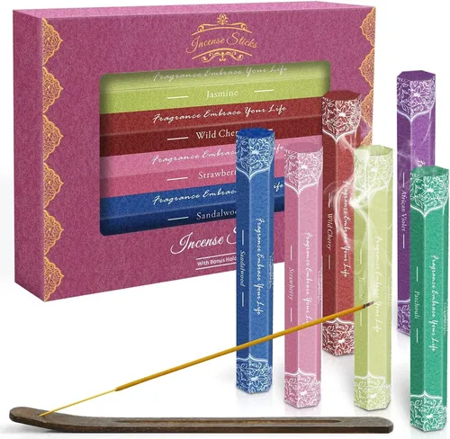 Räucherstäbchen, Luxus Räucherstäbchen Geschenkset, Sandelholz, Patchouli, Af...