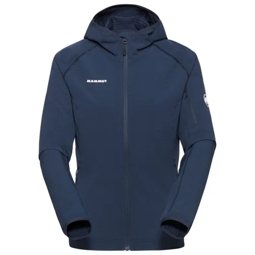 Mammut Madris Light ML Hooded Jacket Women Marine (M) - Jacken – Leichte, windabweisende Midlayer-Jacke mit recyceltem Polyester und geruchshemmender Behandlung, ideal für Outdoor-Aktivitäten.