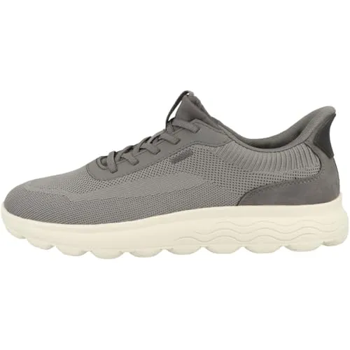 Geox Man U SPHERICA Plus A Sneakers Dunkelgrau 45 EU - Atmungsaktive Sneakers mit innovativer Technologie für optimalen Tragekomfort und Stil im Alltag.