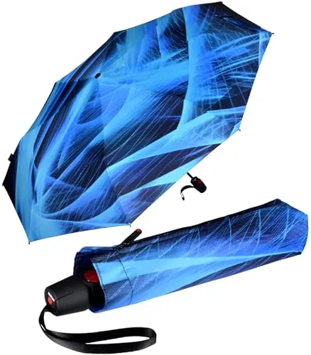 Knirps Damen Taschenschirm T.200 Duomatic Spheres - topaz in blau von Knirps