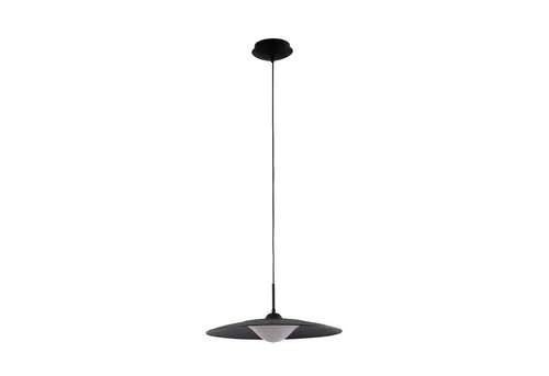 Lucande Hängeleuchte Foco – LED Pendelleuchte in Schwarz - Moderne LED-Hängeleuchte Foco in Sandschwarz für stilvolle Akzente im Esszimmer. Mit energiesparender LED-Technologie sorgt sie für ein angenehmes Licht und ist ein echter Blickfang.