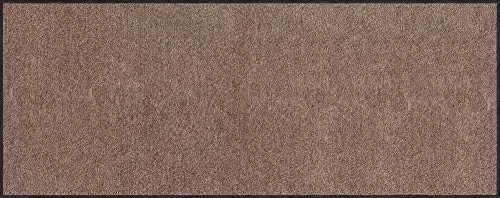 Erwin Müller Fußmatte Mainz, Schmutzfangmatte, Sauberlaufmatte uni nougat Größe 40x100 - rutschfest, pflegeleicht, für Fußbodenheizung geeignet (weitere Farben, Größen)