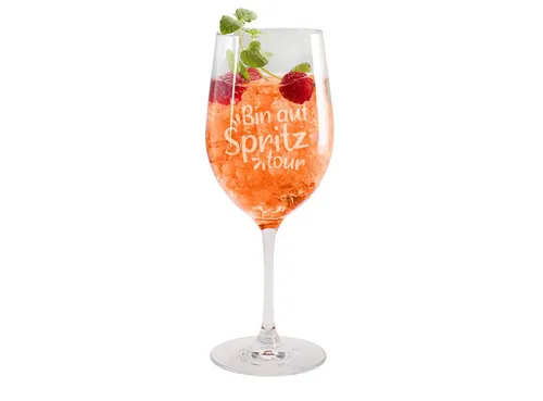 Herz & Heim Weinglas für Aperol Spritz mit Gravur von Herz & Heim