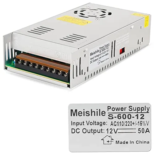 MEISHILE Netzteil DC 12V 50A 600W