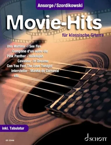 Movie-Hits: 20 beliebte Songs für Konzertgitarre. Gitarre. Spielbuch. (Klassische Gitarrenhits)